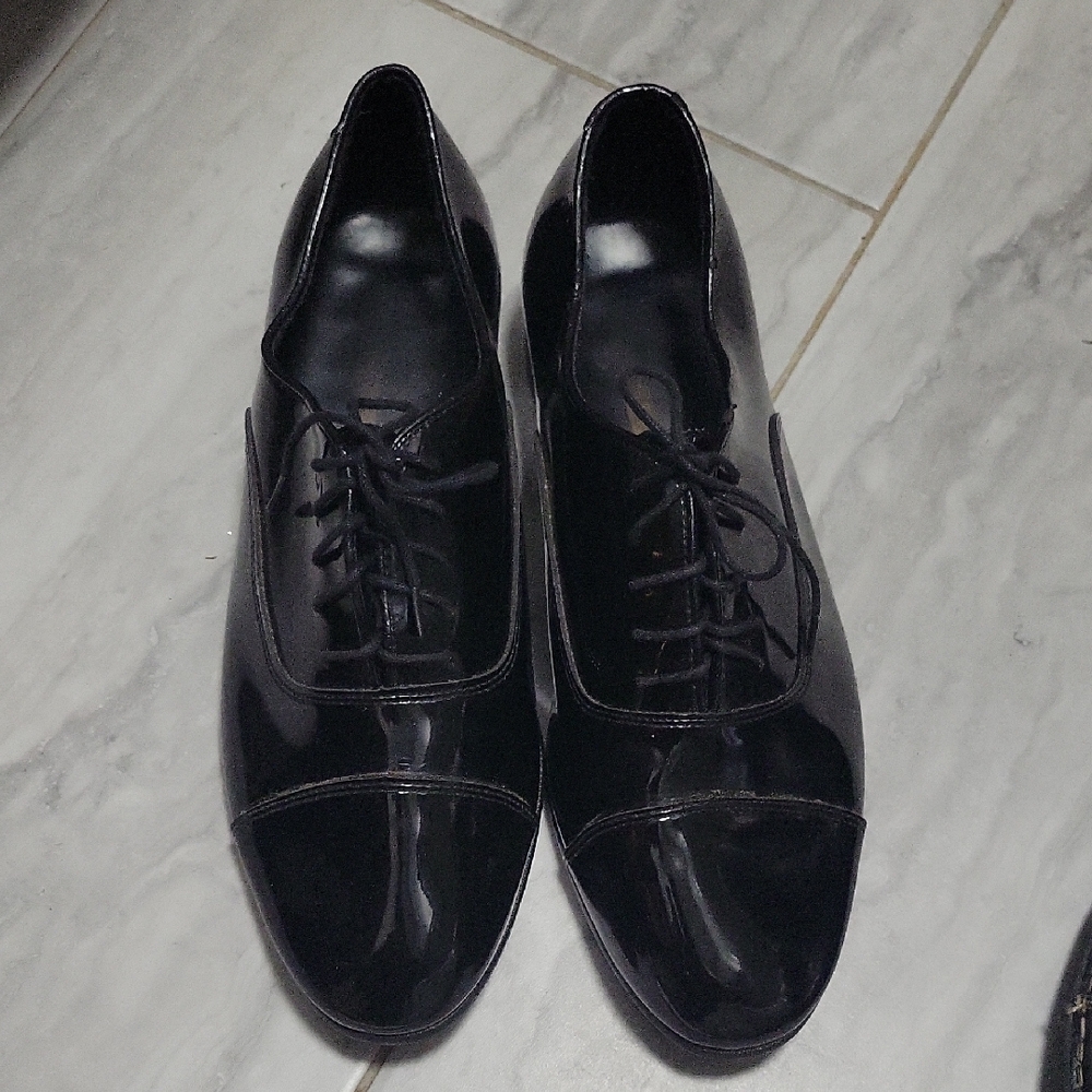 Nationwide Elegant Black Men's Oxford Shoes Lace Up Size 12M